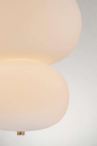 Светильник подвесной LED Nevilie L 1.P4 W Arti Lampadari белый 1 лампа, основание золотое в стиле современный  фото 2