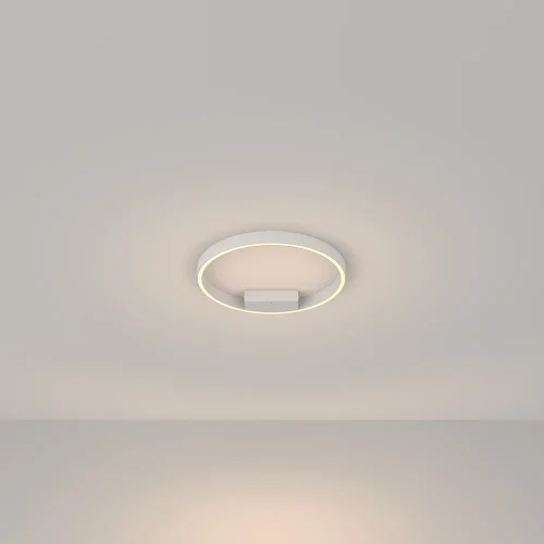 Светильник потолочный LED Rim MOD058CL-L25W3K Maytoni белый 1 лампа, основание белое в стиле современный хай-тек минимализм кольца