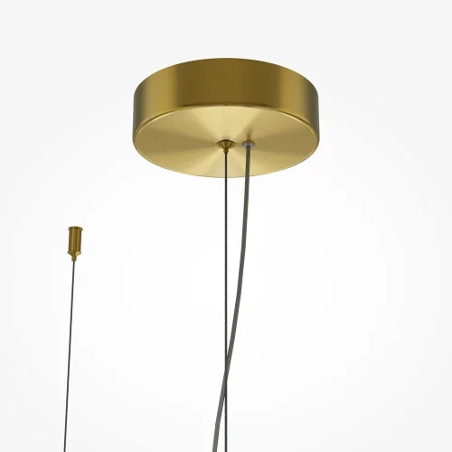 Люстра подвесная LED Mind MOD299PL-L60BS3K Maytoni янтарная на 1 лампа, основание латунь в стиле современный шар фото 5