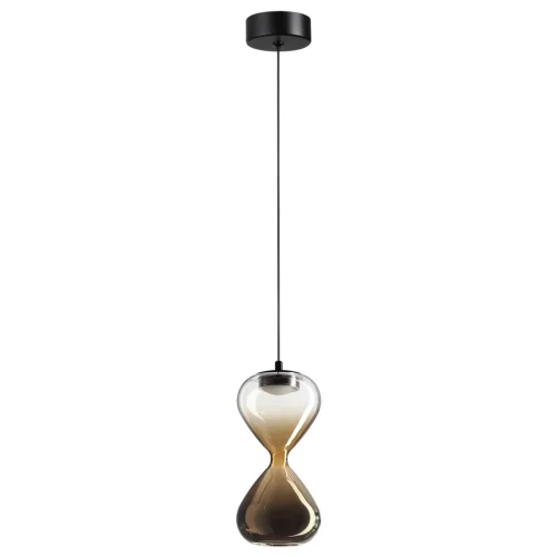 Светильник подвесной LED Glessi 5094/4L Odeon Light золотой на 1 лампу, основание чёрное в стиле хай-тек выдувное