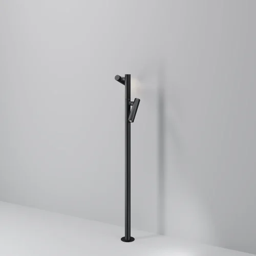 Парковый светильник LED Torq O494FL-L20B3K Maytoni уличный IP65 чёрный на 2 лампы, плафон чёрный в стиле современный хай-тек LED фото 4