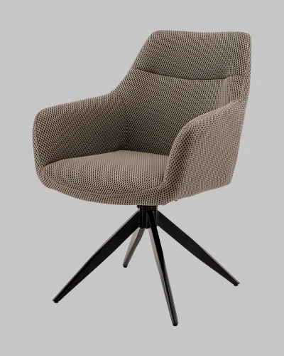 Стул обеденный Enid, серо-зеленый, ткань Sonic УТ000040781 Stool Group, зелёный/текстиль, ножки/металл/чёрный, размеры - *860**** фото 3
