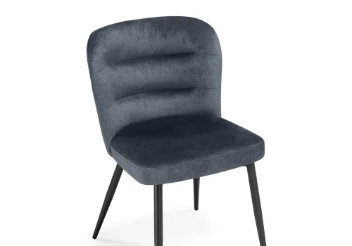 Стул на металлокаркасе Kilian dark gray / black 15846 Woodville, серый/кашемир, ножки/металл/чёрный, размеры - ****500*540 фото 7