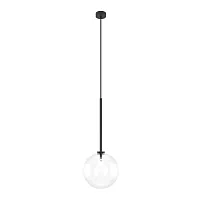 Светильник подвесной Mood MOD172PL-01B Maytoni прозрачный 1 лампа, основание чёрное в стиле современный 