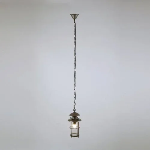 Подвесной светильник уличный BATTISTA L70901.07 L'ARTE LUCE уличный IP23 бронзовый на 1 лампу, плафон прозрачный в стиле классический E27