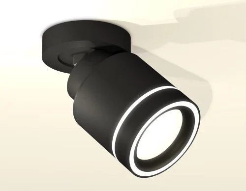 Светильник накладной XM8111003 Ambrella light чёрный 1 лампа, основание чёрное в стиле хай-тек круглый фото 3