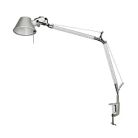 Настольная лампа на струбцине Legend 1870-1T Favourite серебряная 1 лампа, основание серебряное металл в стиле современный 