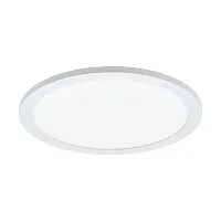 Светильник потолочный LED Sarsina 97501 Eglo белый 1 лампа, основание белое в стиле хай-тек современный тарелка