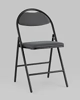 Стул складной Hagen велюр тёмно-серый каркас черный УТ000036893 Stool Group, чёрный/велюр, ножки/металл/чёрный, размеры - *820***440*460