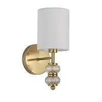 Бра Ilmira 8337/1W Lumion белый на 1 лампу, основание бронзовое в стиле классический 