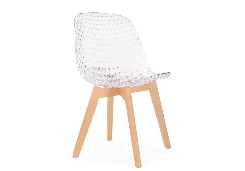 Пластиковый стул Vart clear / wood 15696 Woodville, /, ножки/массив бука дерево/натуральный, размеры - ****470*530 фото 4