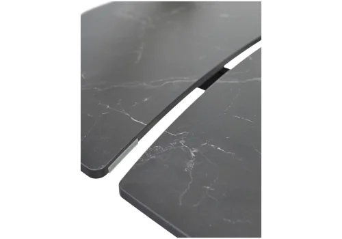 Керамический стол Balde 120 matt black marble solid ceramic / black 593882 Woodville столешница чёрная из керамика фото 8