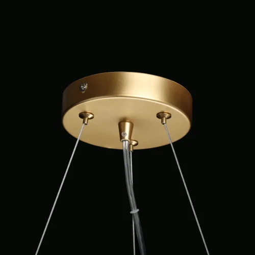 Люстра подвесная Айс 542011106 MW-Light прозрачная на 6 ламп, основание золотое в стиле современный хай-тек  фото 10