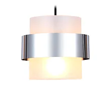 Светильник подвесной Traditional TR3644 Ambrella light белый 1 лампа, основание хром в стиле современный 