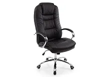 Компьютерное кресло Evora черное 1744 Woodville, чёрный/искусственная кожа, ножки/металл/хром, размеры - *1340***690*690