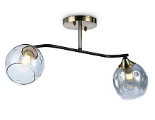 Светильник потолочный TR303008 Ambrella light чёрный серый 2 лампы, основание чёрное в стиле современный 