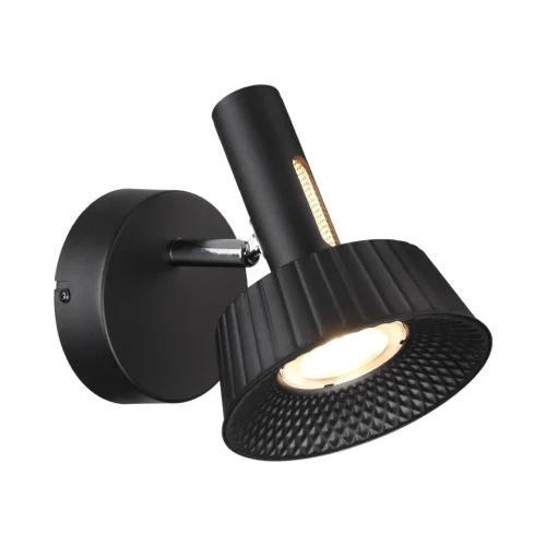 Бра LED Mali 6643/7WL Odeon Light чёрный на 1 лампу, основание чёрное в стиле хай-тек фото 4