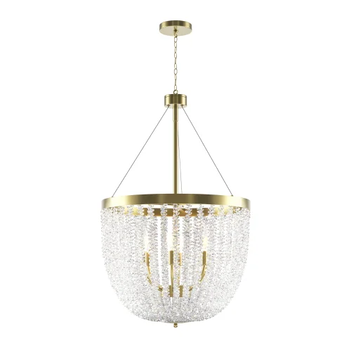 Люстра подвесная Intrigue MOD440PL-06BS Maytoni прозрачная на 6 ламп, основание латунь в стиле современный Люстра подвесная Intrigue MOD440PL-06BS Maytoni прозрачная на 6 ламп, основание латунь в стиле современный