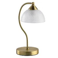 Настольная лампа Афродита 317035101 MW-Light белая 1 лампа, основание латунь металл в стиле классический 