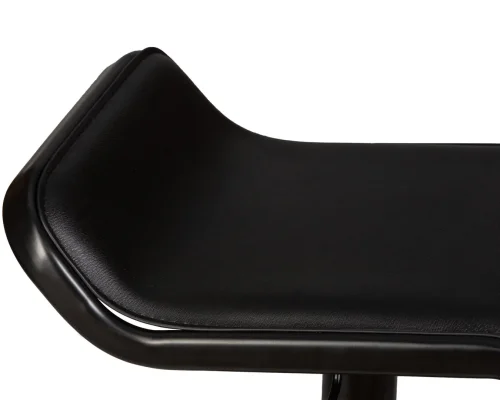 Стул барный 3021-BlackBase-LM CRACK BLACK, цвет сиденья черный Dobrin, чёрный/экокожа, ножки/металл/чёрный, размеры - 660*870***345*520 фото 8