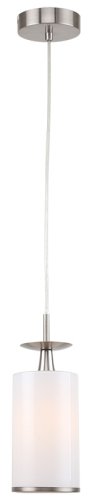 Светильник подвесной Leader 1047/11/01P Stilfort белый 1 лампа, основание никель в стиле классический 