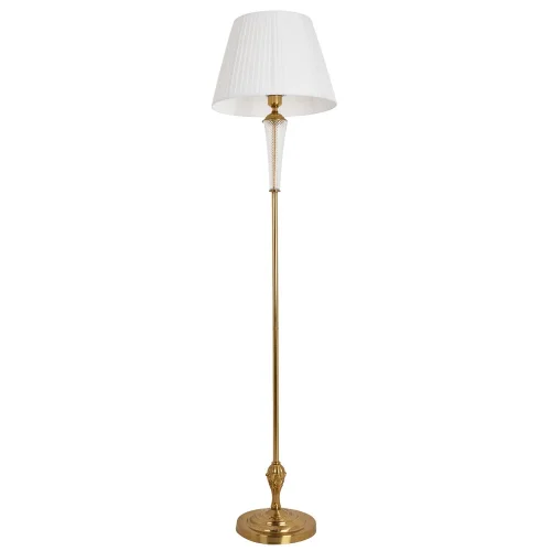 Торшер Gracie A7301PN-1PB Arte Lamp белый на 1 лампу, основание медь в стиле современный 