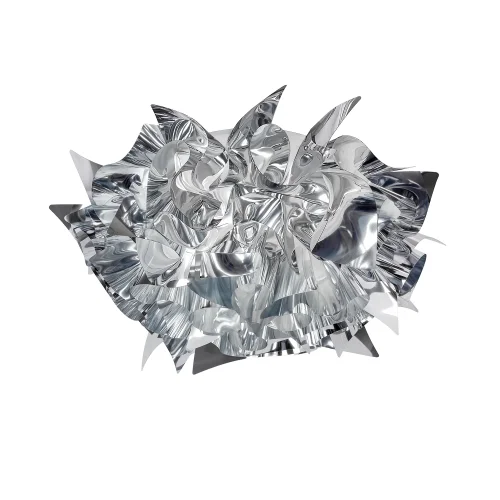 Светильник потолочный Слизия / Clizia 10593/530C Silver LOFT IT серебряный на 3 лампы, основание в стиле арт-деко современный 