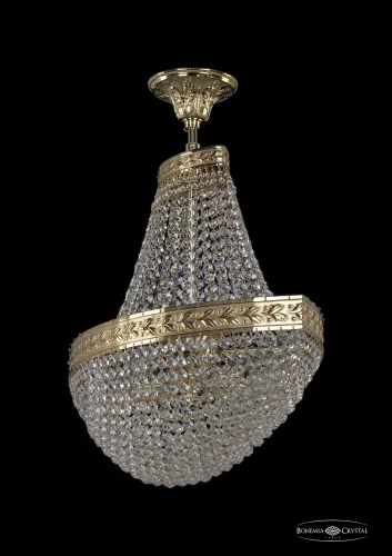 Люстра потолочная хрустальная 19323/H1/60IV G Bohemia Ivele Crystal прозрачная на 8 ламп, основание золотое в стиле классический sp фото 2