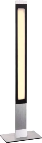 Настольная лампа LED CAMPANIA 58320T Globo белая на 1 лампу, основание серебряное серое металл в стиле современный 