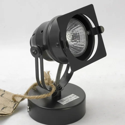 Спот с 1 лампой лофт Denver GRLSP-9118 Lussole чёрный GU10 в стиле лофт  фото 2