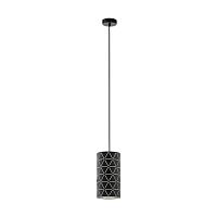 Светильник подвесной Ramon 98352 Eglo чёрный 1 лампа, основание чёрное в стиле модерн 