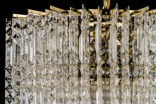 Люстра подвесная Maggio E 1.5.50.100 G Dio D'Arte прозрачная на 10 ламп, основание золотое в стиле классический фото 2