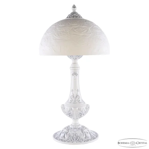 Настольная лампа AL78100L/30 WMN Rose Bohemia Ivele Crystal белая 4 лампы, основание патина никель белое металл в стиле классический 