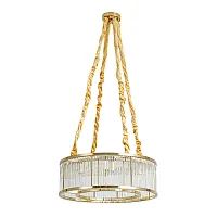 Люстра подвесная Anetta A1065SP-8PB Arte Lamp прозрачная на 8 ламп, основание медь в стиле современный 
