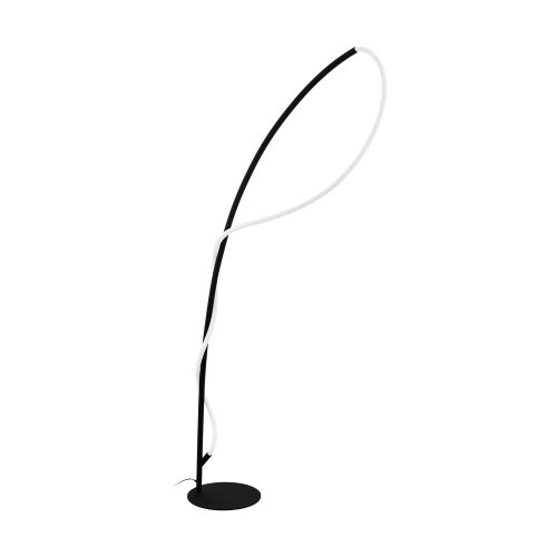 Торшер LED Egidonella 99384 Eglo  белый 1 лампа, основание чёрное в стиле минимализм хай-тек
