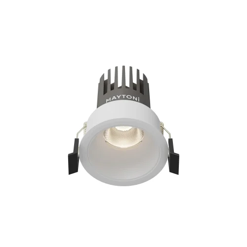 Светильник точечный LED Dip DL123-10W-4K-W Maytoni белый на 1 лампу, основание белое в стиле современный круглый