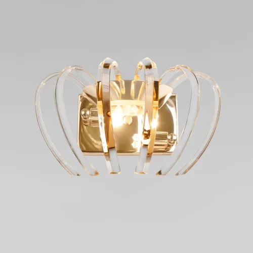Бра Dakota 10300W French gold LOFT IT прозрачный на 2 лампы, основание золотое в стиле современный 