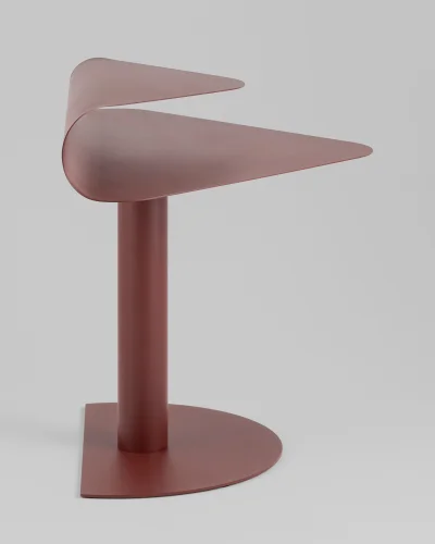 Журнальный столик Cornea, металл, бордовый УТ000041895 Stool Group столешница из фото 2