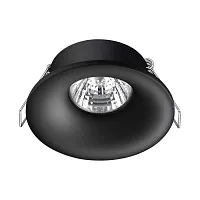Светильник точечный Metis 370843 Novotech чёрный 1 лампа, основание чёрное в стиле современный 
