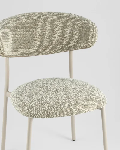 Стул обеденный Ayla, бежево-зеленый, кремовые ножки УТ000041711 Stool Group, /, ножки//, размеры - ***** фото 5