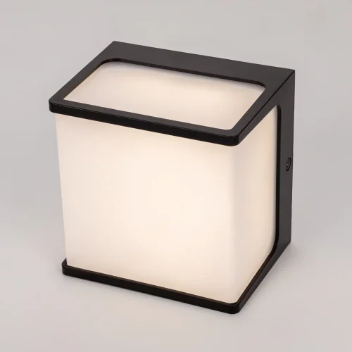 Настенный светильник уличный LED Domus CLU0801 Citilux уличный IP65 чёрный на 1 лампу, плафон белый в стиле современный хай-тек LED фото 5