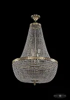 Люстра подвесная 19051/H2/55IV G C1 Bohemia Ivele Crystal прозрачная на 12 ламп, основание золотое в стиле классика sp