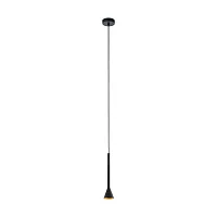 Светильник подвесной Cortaderas 97604 Eglo чёрный золотой 1 лампа, основание чёрное в стиле современный 
