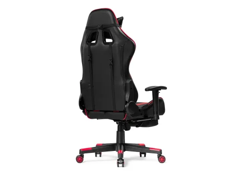 Компьютерное кресло Corvet black / red 15466 Woodville, красный чёрный/искусственная кожа, ножки/пластик/чёрный, размеры - *1350***540* фото 6