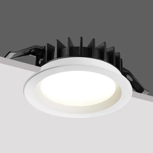 Светильник точечный Fluo 359846 Novotech белый на 1 лампу, основание белое в стиле хай-тек круглый фото 7