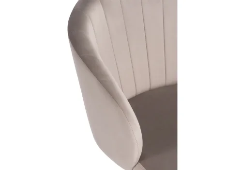 Компьютерное кресло Пард светло-коричневый 464229 Woodville, бежевый/велюр, ножки/пластик/чёрный, размеры - *870***590*600 фото 7