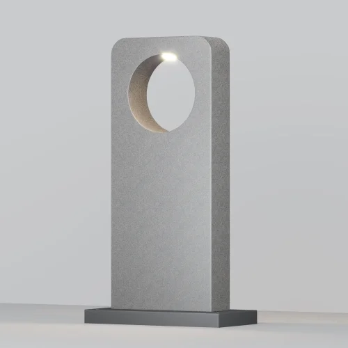 Парковый светильник LED Betone O469FL-L7CM3K1 Maytoni уличный IP чёрный серый на 1 лампу, плафон чёрный серый в стиле современный хай-тек LED фото 2