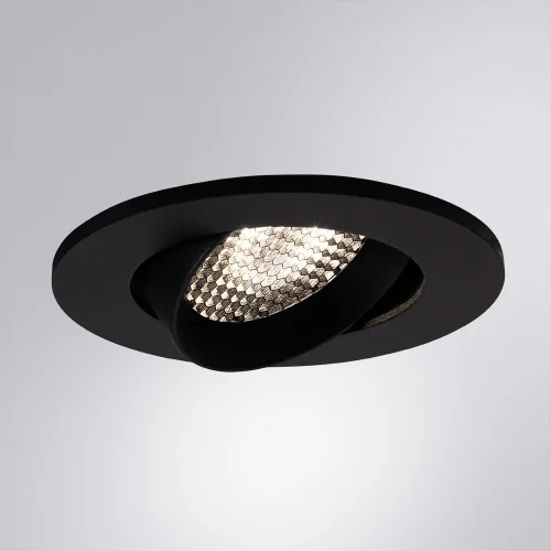 Светильник точечный Fuji A2865PL-1BK Arte Lamp чёрный 1 лампа, основание чёрное в стиле современный круглый фото 2