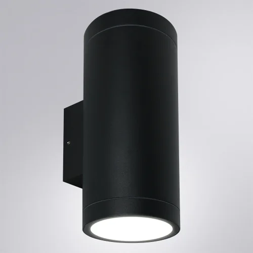 Настенный светильник LED уличный Torcular A1313AL-2BK Arte Lamp уличный IP65 чёрный на 2 лампы, плафон чёрный в стиле современный LED фото 3 Настенный светильник LED уличный Torcular A1313AL-2BK Arte Lamp уличный IP65 чёрный на 2 лампы, плафон чёрный в стиле современный LED фото 3