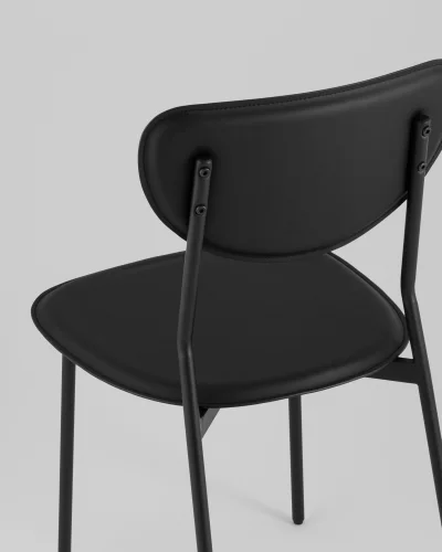Стул обеденный Minnie, чёрный УТ000039223 Stool Group, чёрный/экокожа, ножки/металл/чёрный, размеры - ***** фото 6